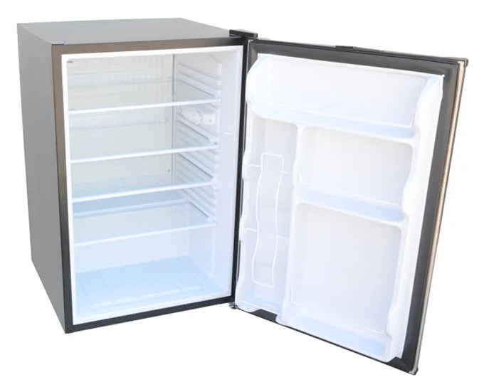 Kokomo Built-In Outdoor Kitchen Refrigerator with Temp Control Soda Rack and Lights (SKU: KO-FRIDGE)