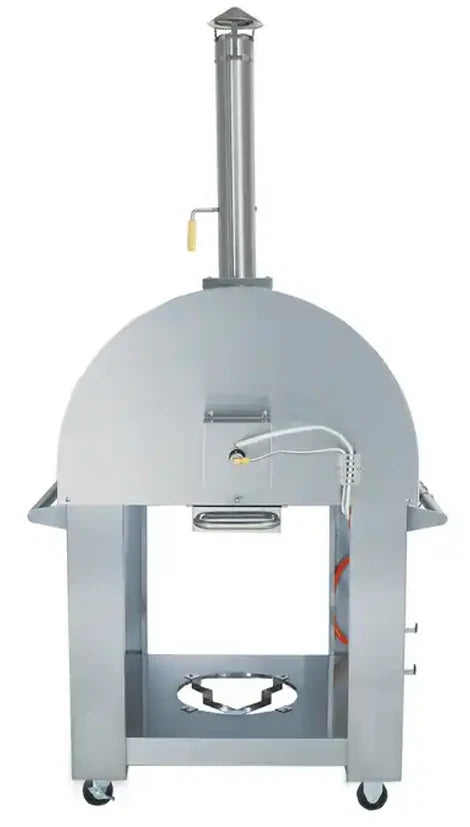 Kokomo 32 Inch Dual Fuel Gas or Wood Fired Stainless Steel Pizza Oven SKU: KO-PIZZAOVEN-LP
