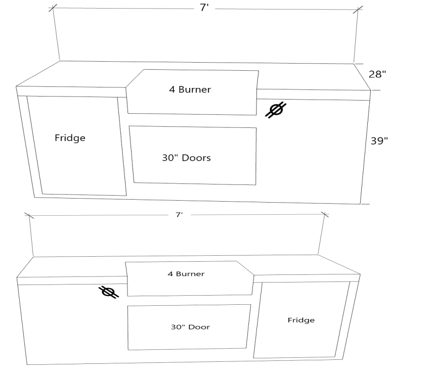 Kokomo 7' Straight Island