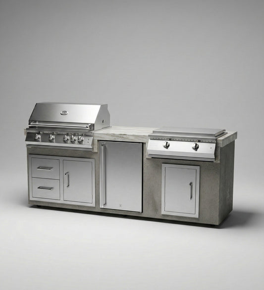 Kokomo 7' Griddle BBQ Island