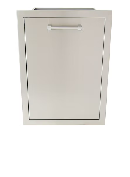 Outdoor Kitchen Stainless Steel Dual Trash/Propane Pull-Out