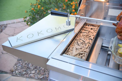 Kokomo Smoker Chip Box Insert in Stainless Steel SKU: KO-BAK-SMKBX