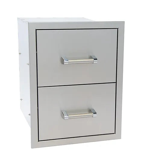 Kokomo Outdoor Kitchen Stainless Steel Double Drawer SKU: KO-DD12
