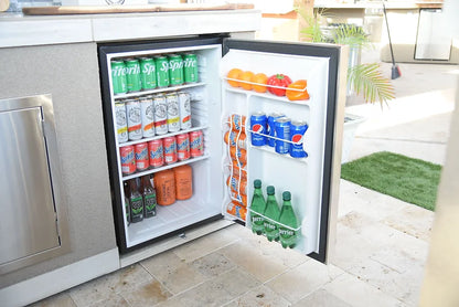 Kokomo 21" Built-In Outdoor Kitchen Refrigerator 4.6 Cu. Ft. (SKU: KO-FRIDGE)