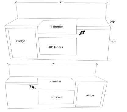 Kokomo 7' Straight Island